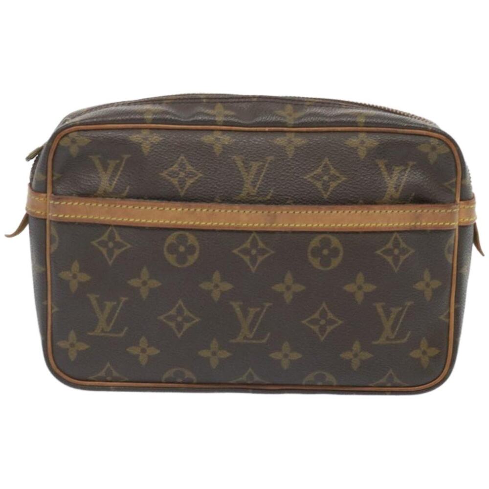 Louis Vuitton Monogram Compiegne 23 Clutch Bag Brown